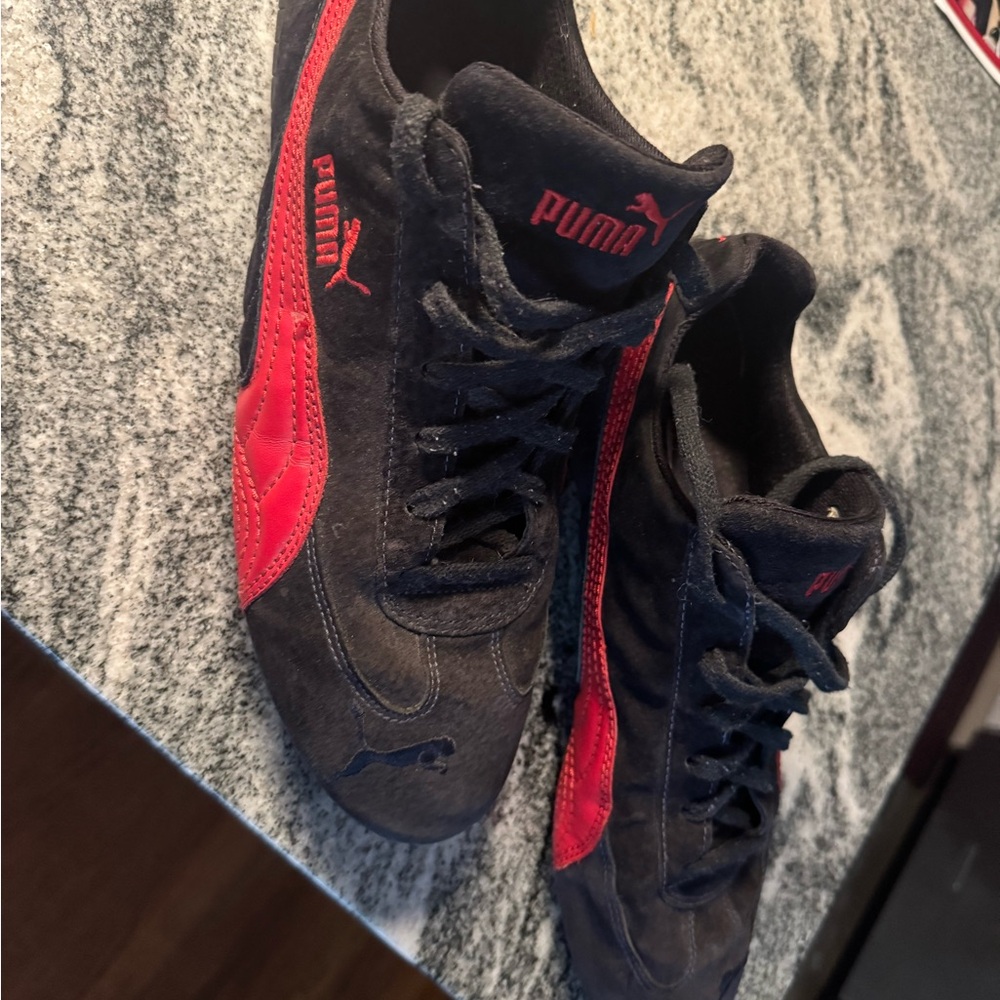 Puma Speedcat Ferrari Men's Suede Athletic Sneakers - Picture 5 of 12
